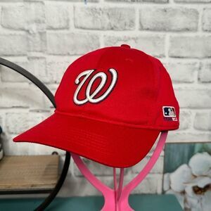 MLB Youth Washington Nationals Fanatics Branded Red Core Adjustable Hat
